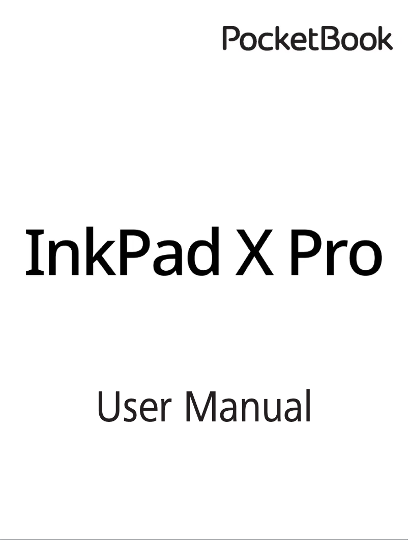 Page 1 of the manual User Manual PocketBook InkPad X Pro