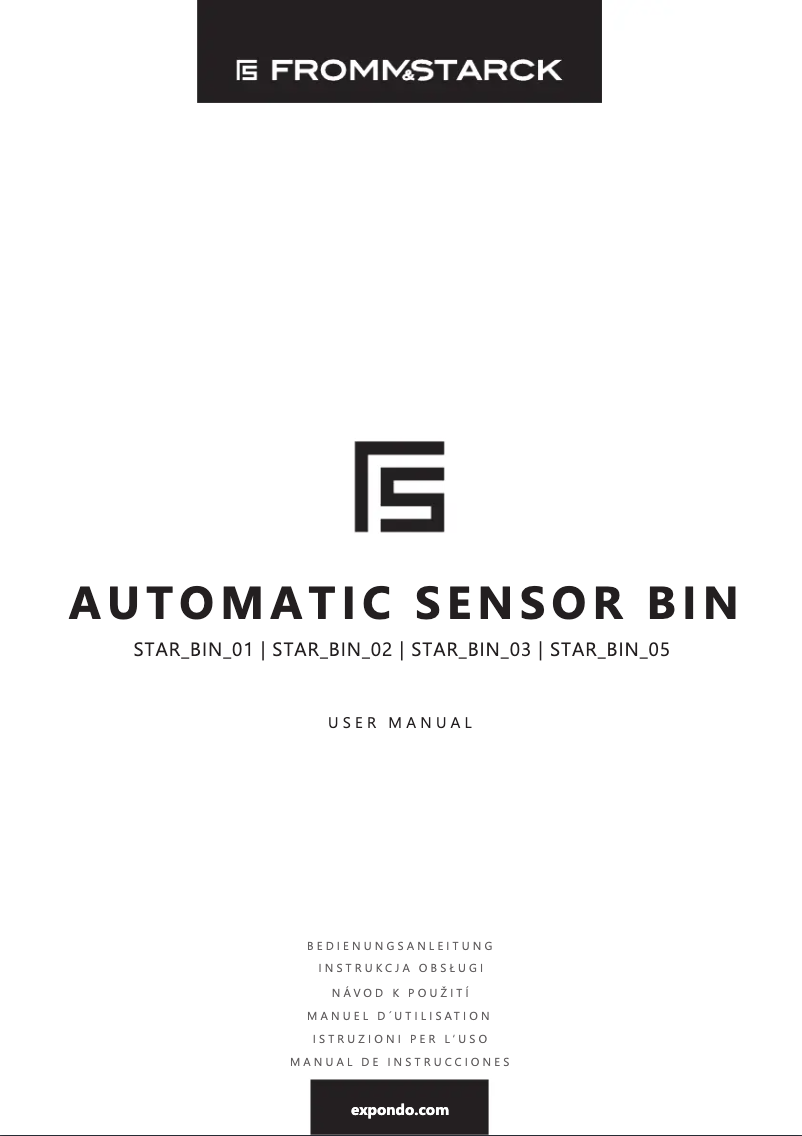 Page 1 of the manual User Manual Fromm & Starck STAR_BIN_05