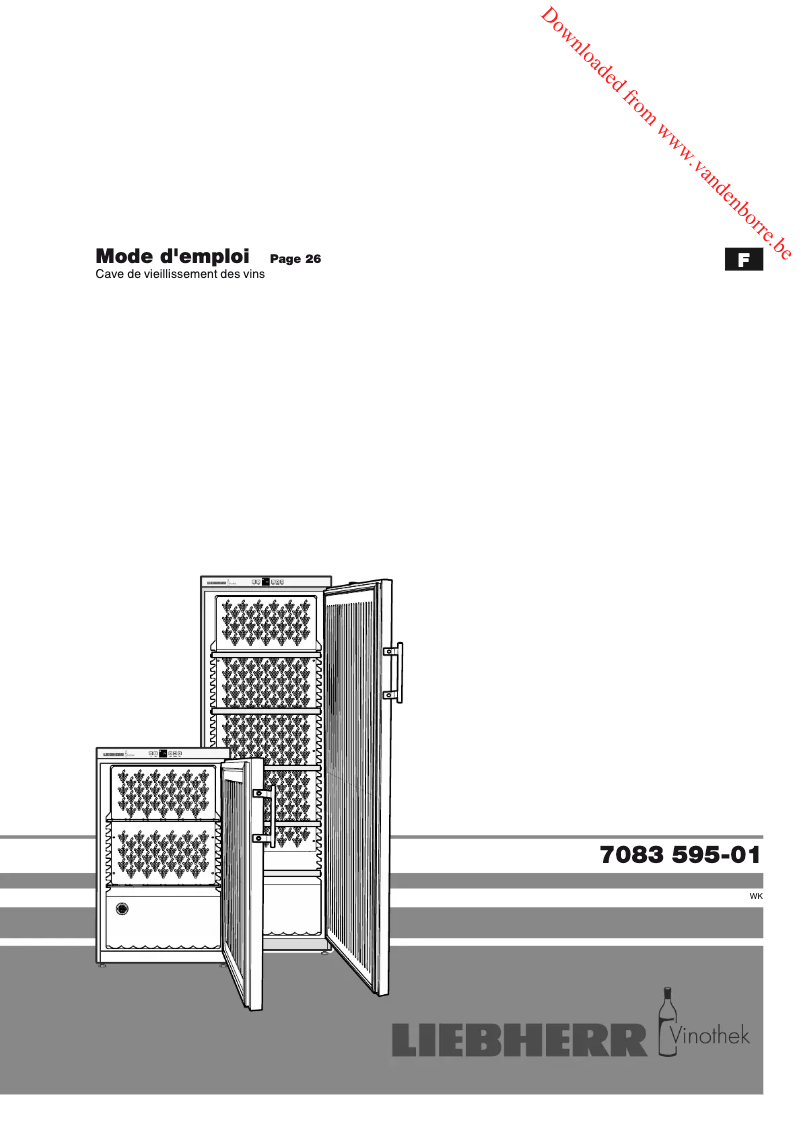 Page 1 of the manual User Manual Liebherr WKR 4211-22