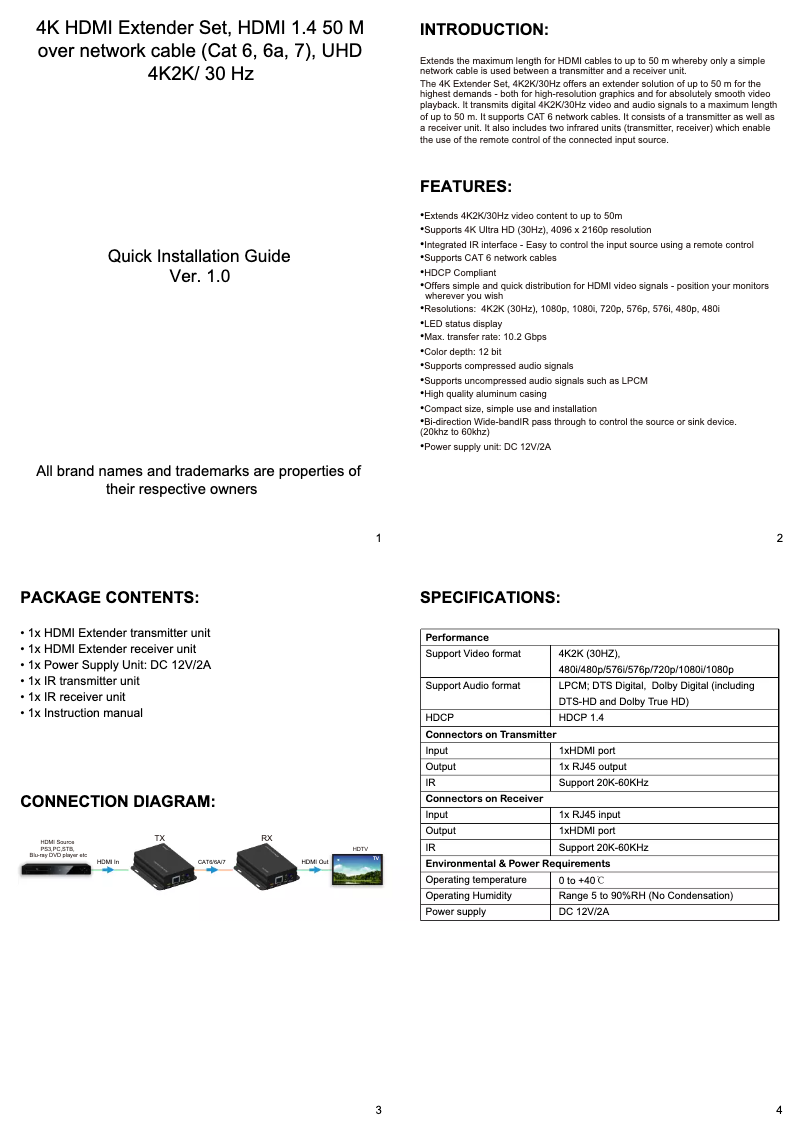 First page image of the manual for MC-HM-ET15