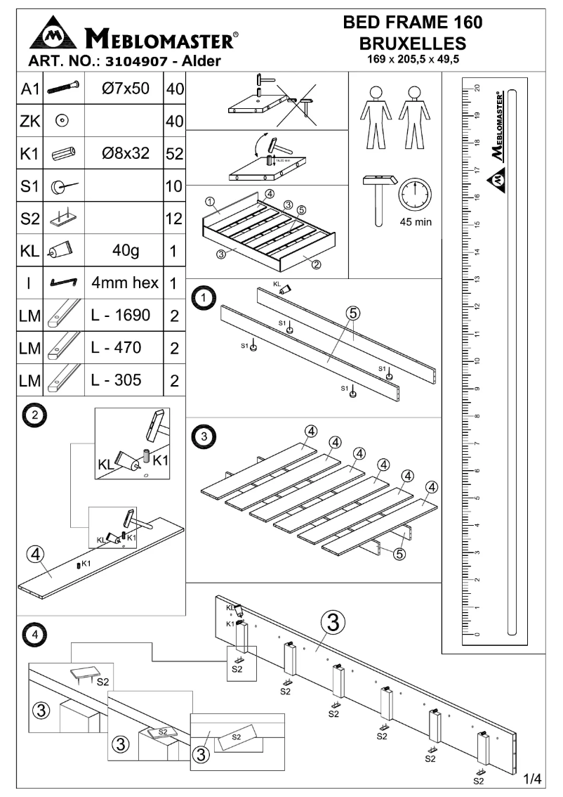 First page image of the manual for Gentofte (160x200)
