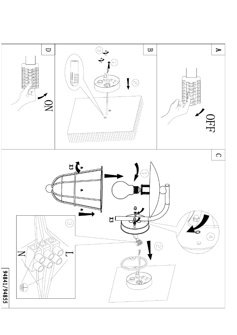 Page 1 of the manual User Manual Eglo Vintage Pulfero
