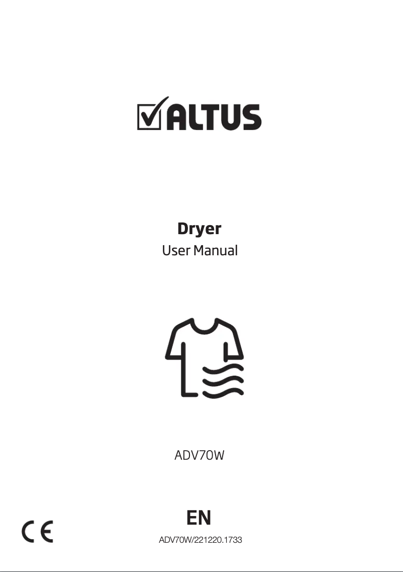 First page image of the manual for ADV70W