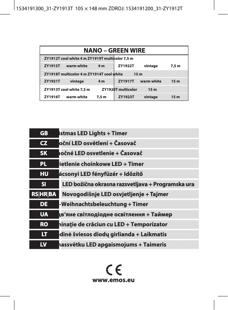 Image de la première page du manuel de l'appareil ZY1913T