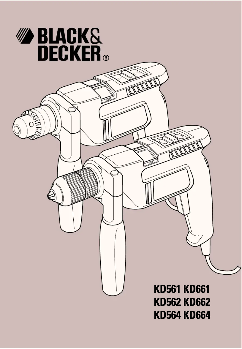 Page 1 of the manual User Manual Black & Decker KD664RE