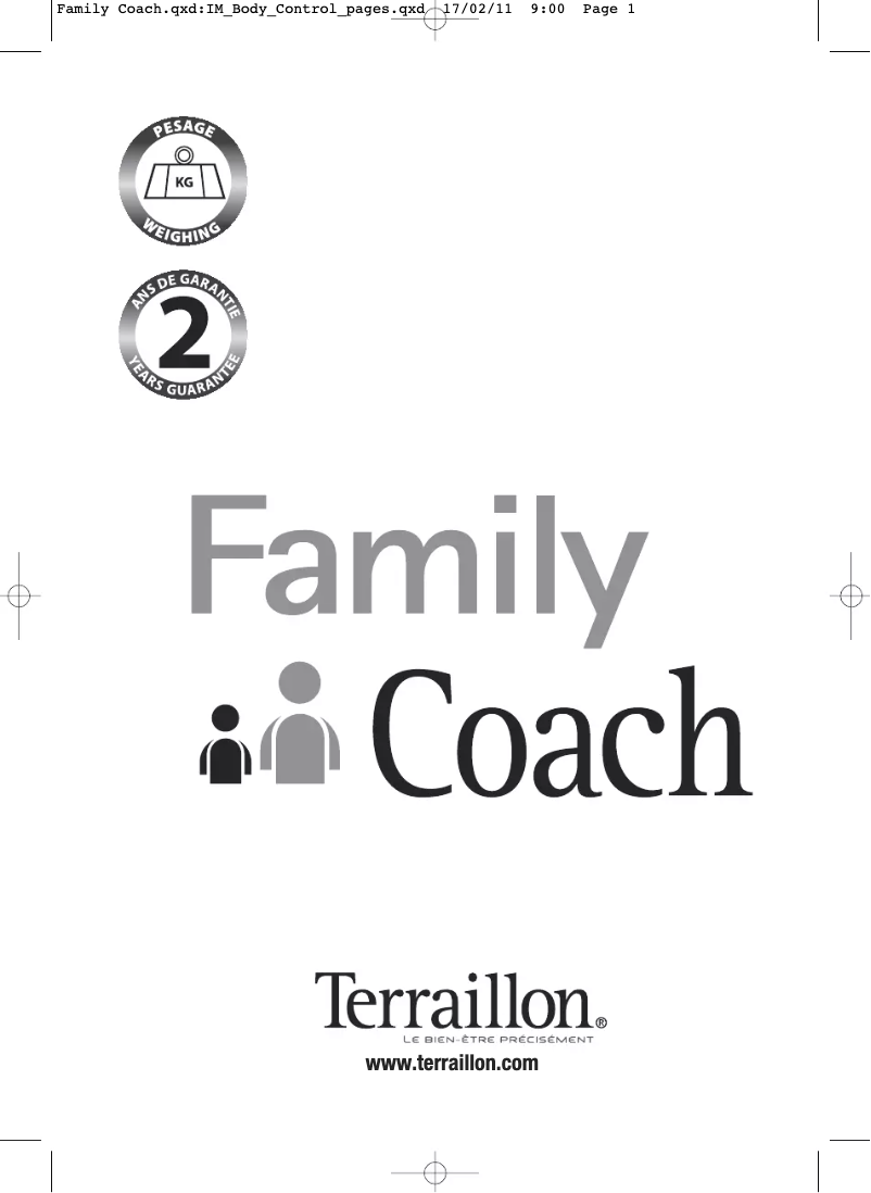 Page 1 of the manual User Manual Terraillon Family Coach Team