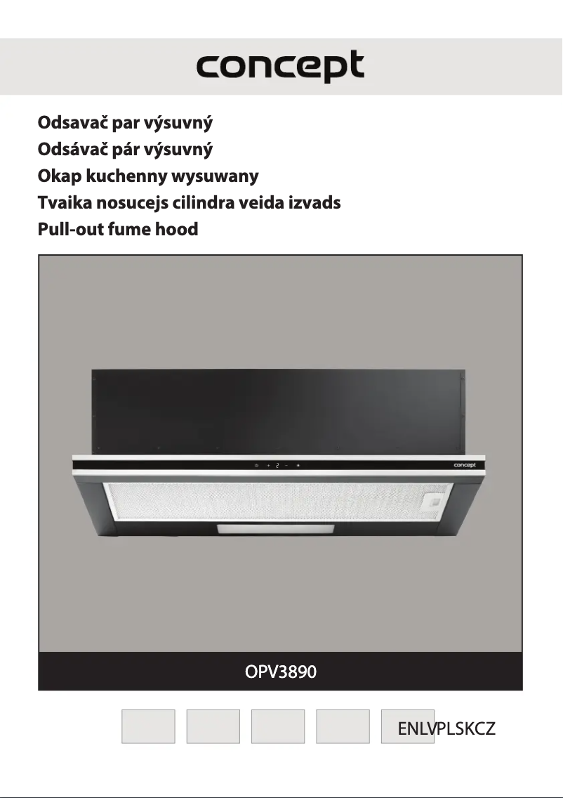 Page 1 of the manual User Manual Concept OPV3890