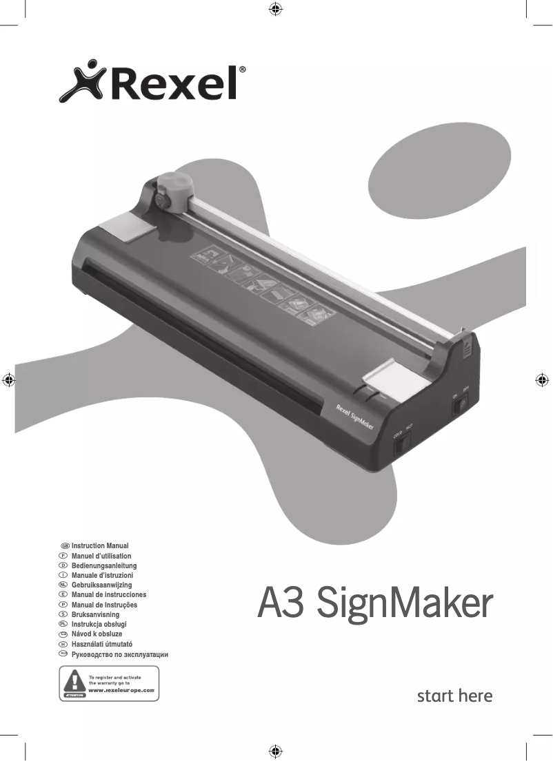 First page image of the manual for SignMaker