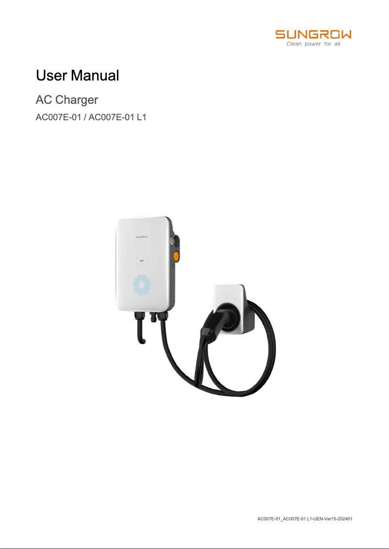 Image de la première page du manuel de l'appareil AC011E-01 L1