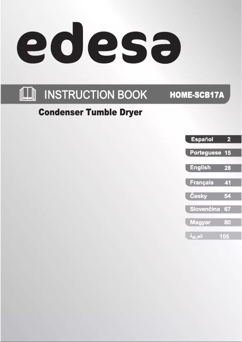 First page image of the manual for HOME-SCB17A