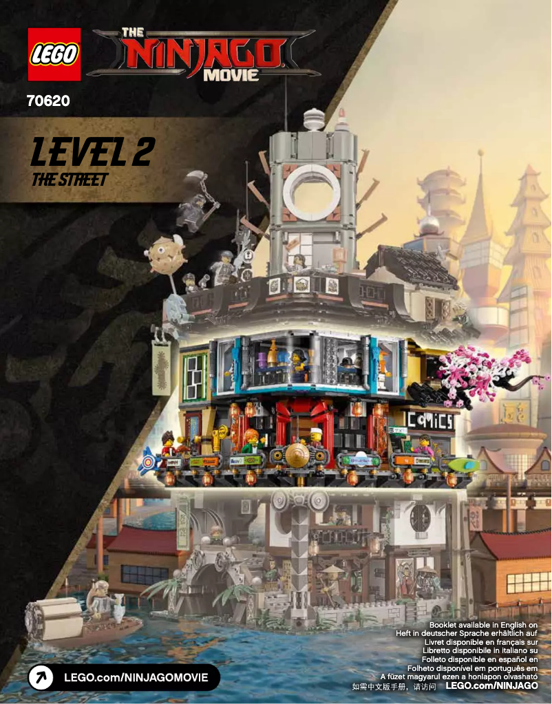 First page image of the manual for Ninjago 70620