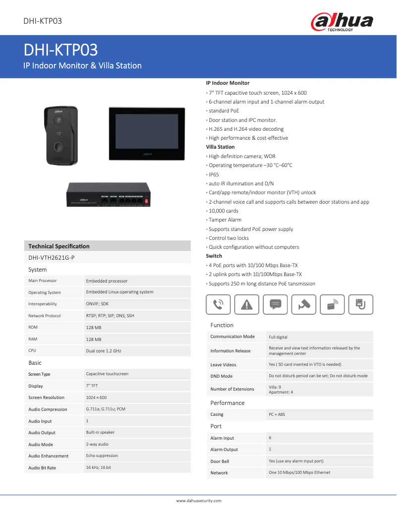 First page image of the manual for KTP03