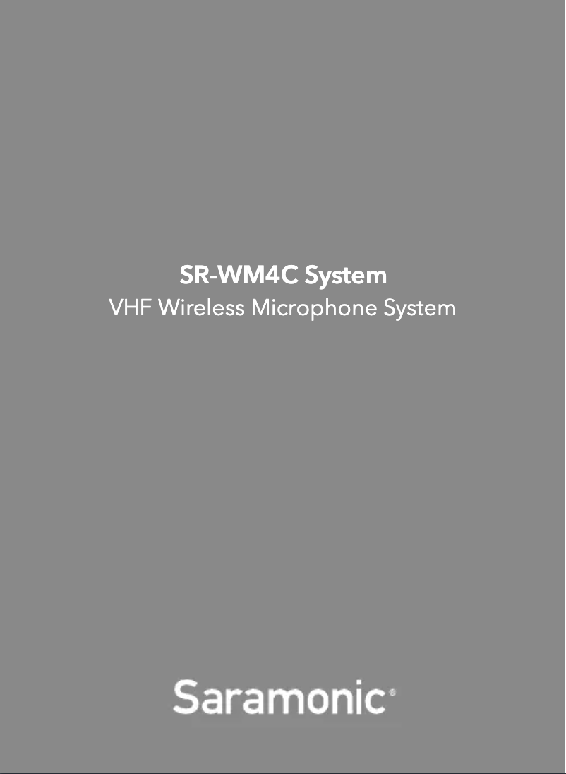 Page 1 de la notice Manuel utilisateur Saramonic SR-HM4C