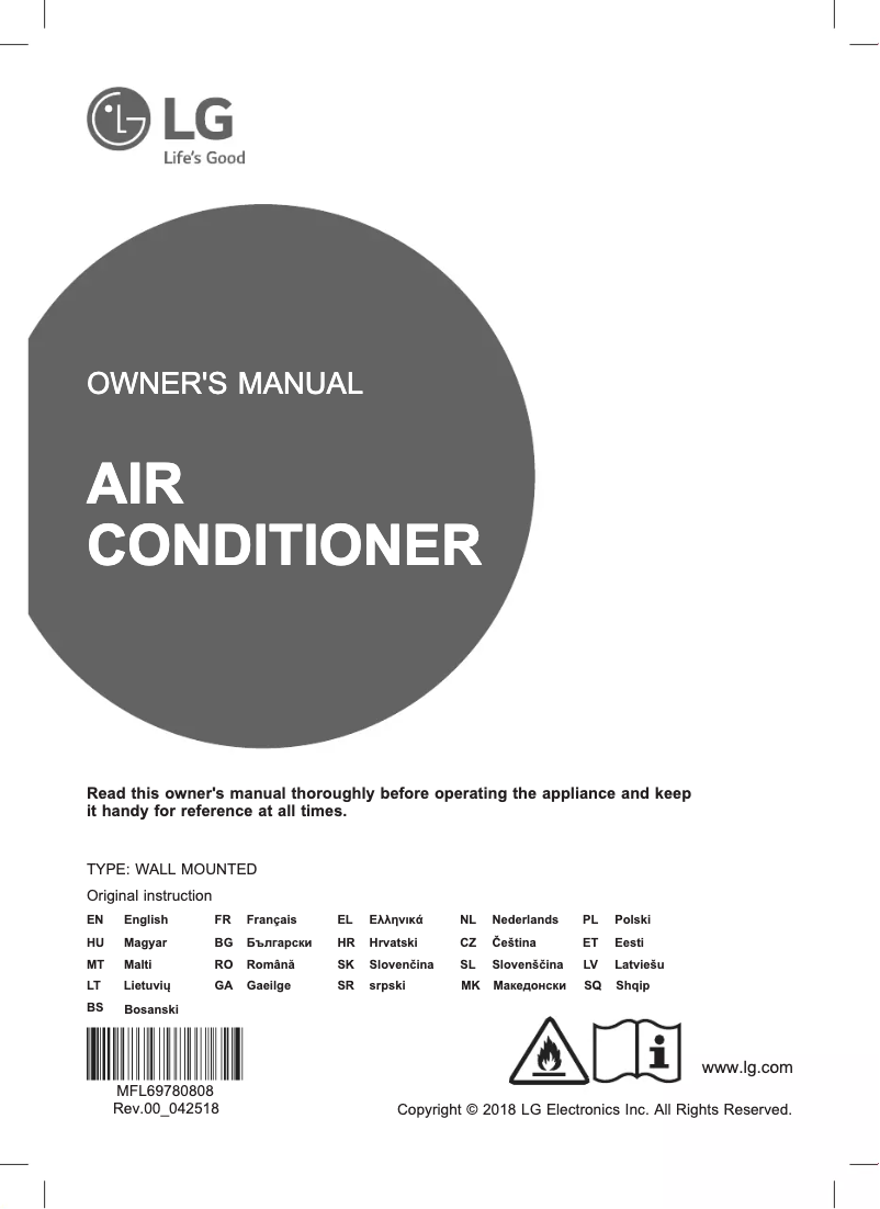First page image of the manual for AC24BT
