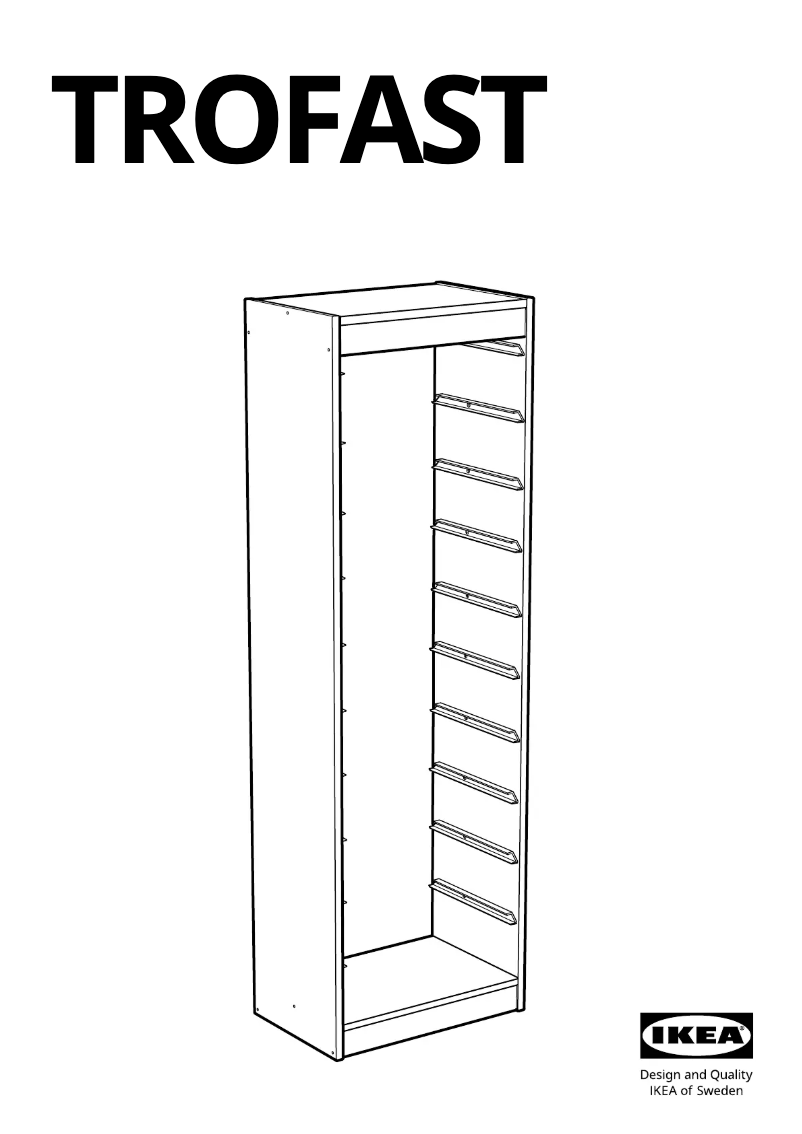 First page image of the manual for TROFAST 603.514.29
