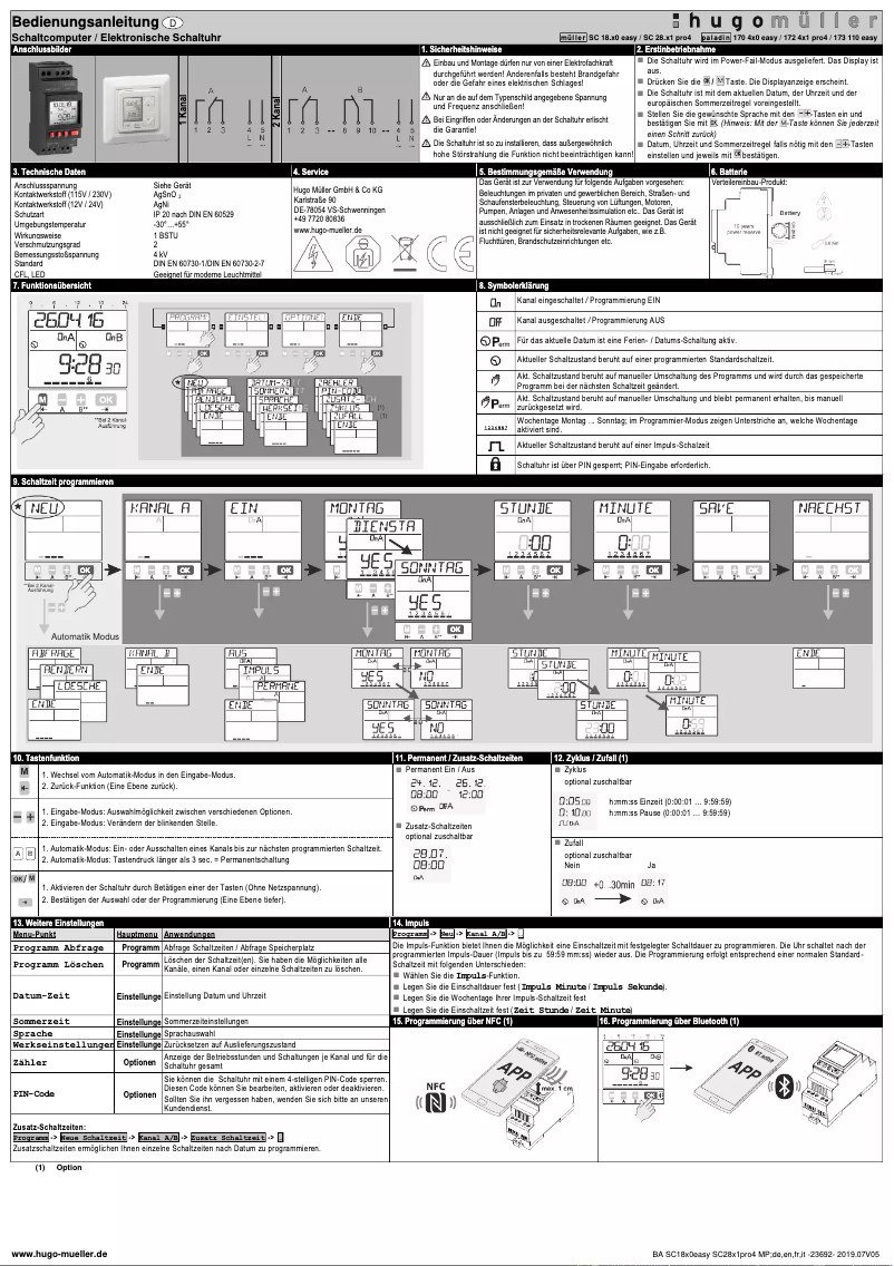 Page 1 of the manual User Manual Paladin 170 4x0 easy