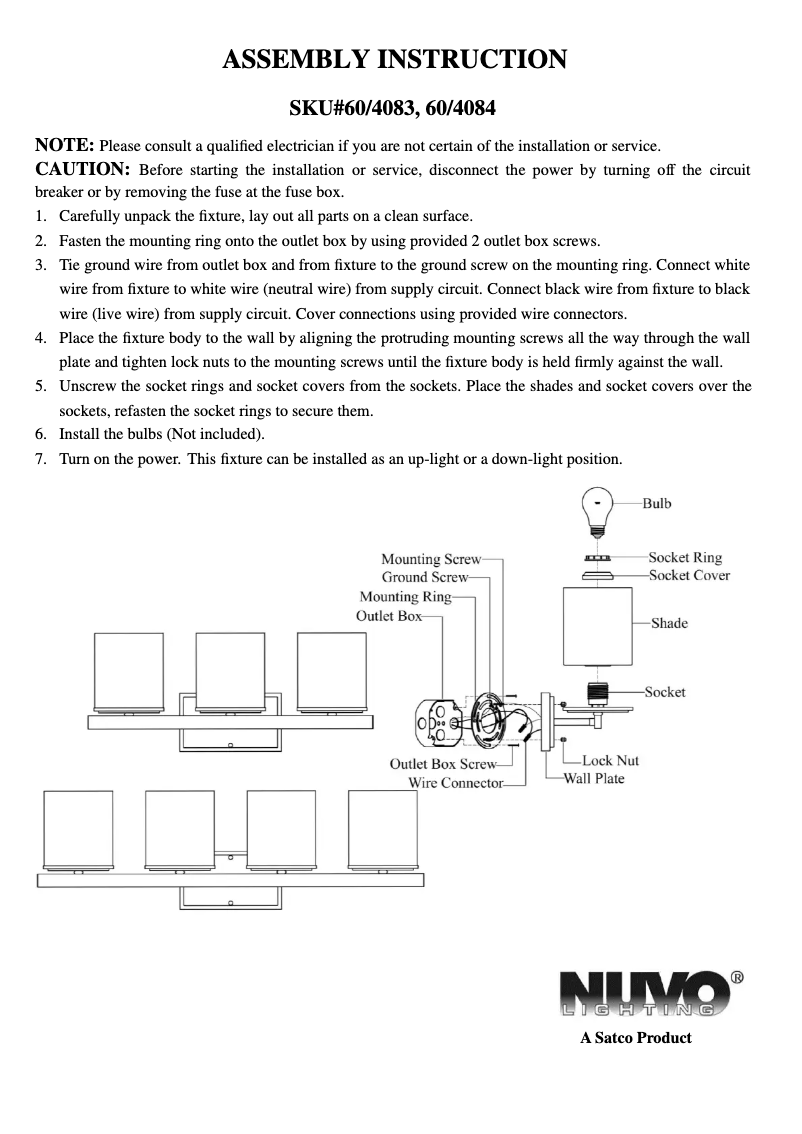Page 1 of the manual User Manual NUVO Bento 60/4083