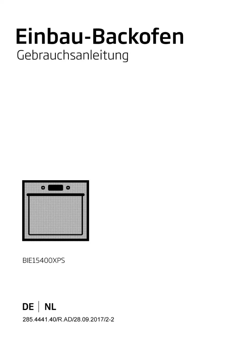 Page 1 of the manual User Manual Beko BIE15400XPS