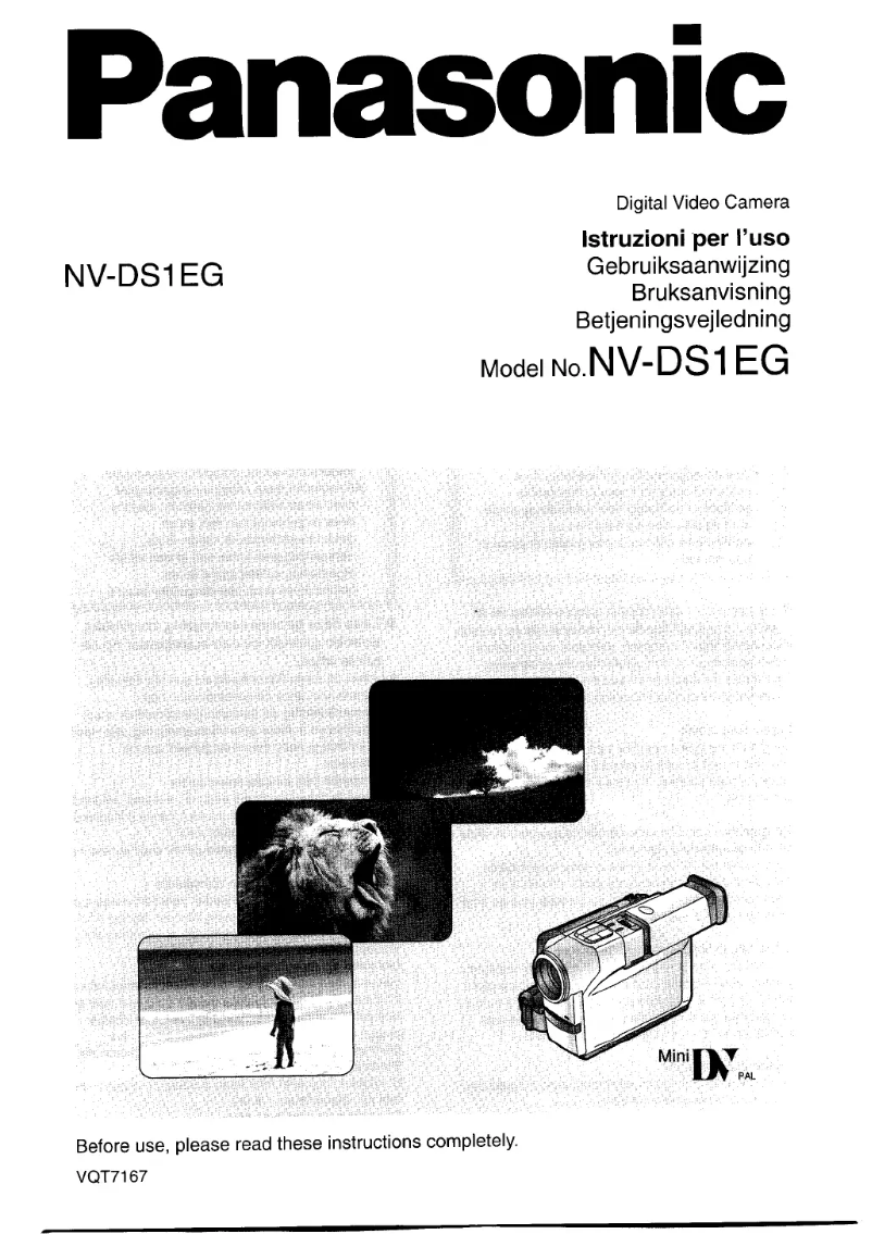 First page image of the manual for NV-DS1