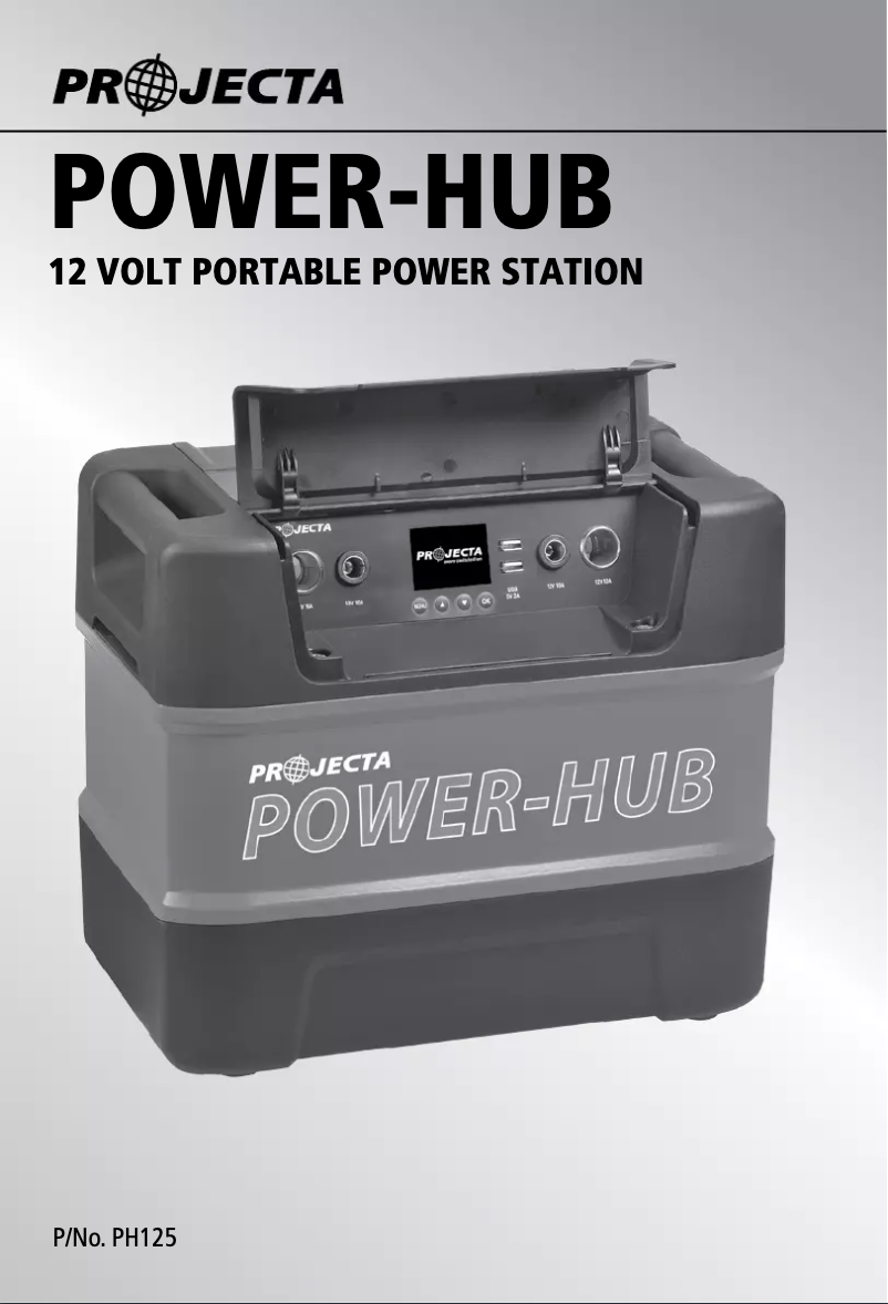 Image de la première page du manuel de l'appareil PH125