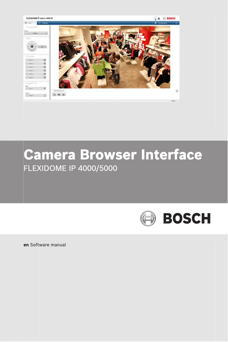 First page image of the manual for FLEXIDOME 5000i 5MP