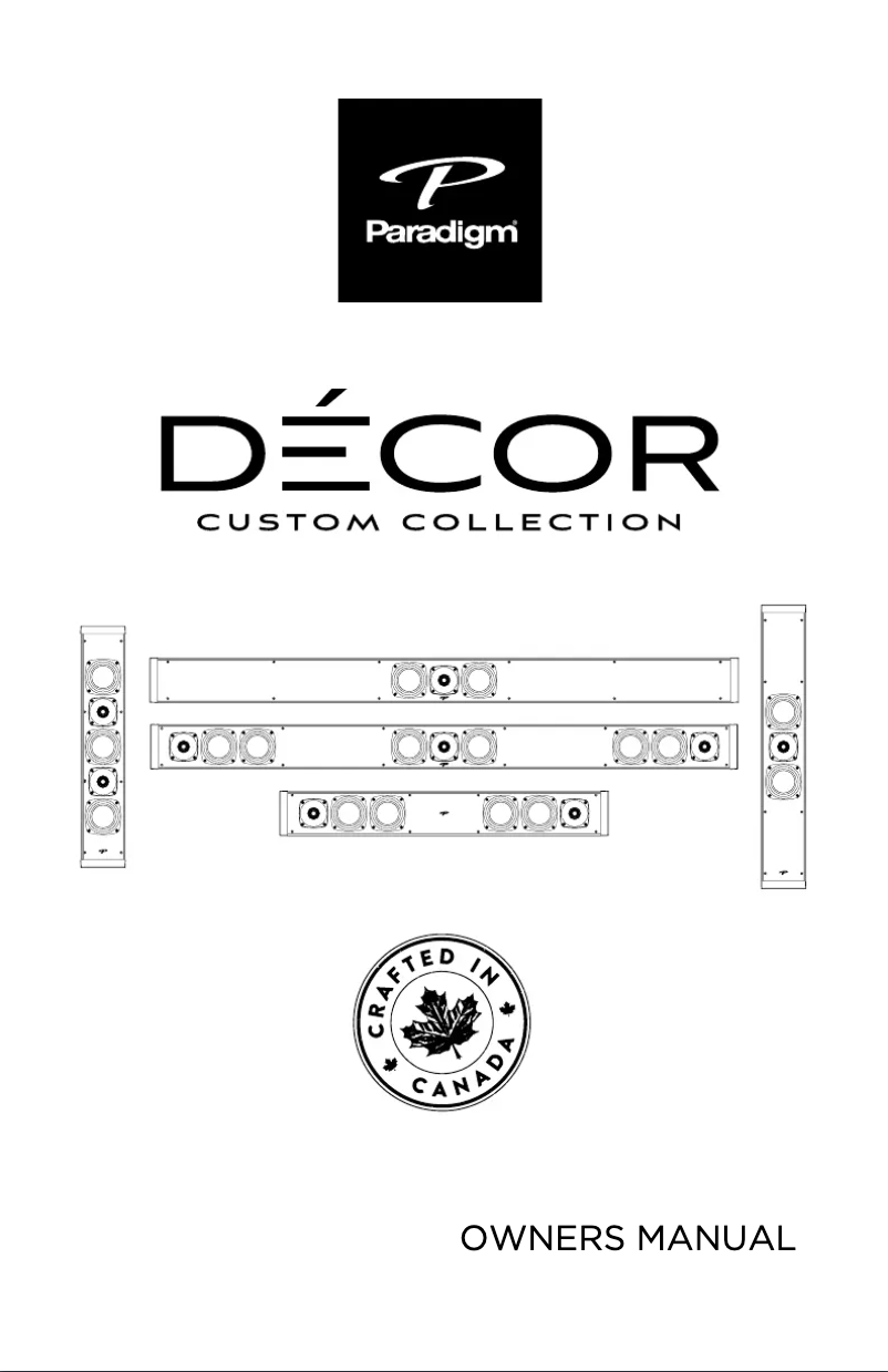 First page image of the manual for Décor 2S