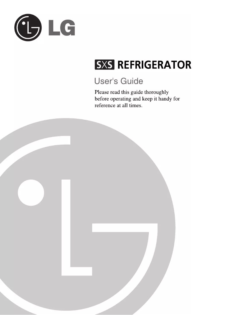 Page 1 of the manual User Manual LG GR-B226ACF