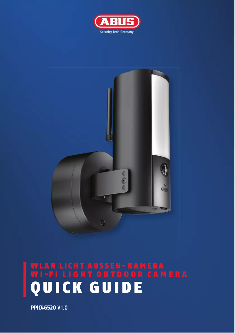 Page 1 de la notice Guide d'installation Abus PPIC46520