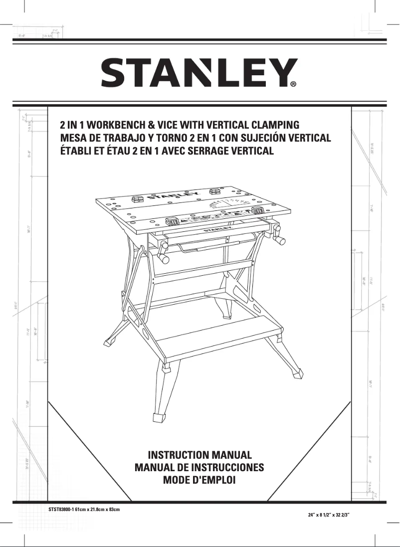 First page image of the manual for STST83800