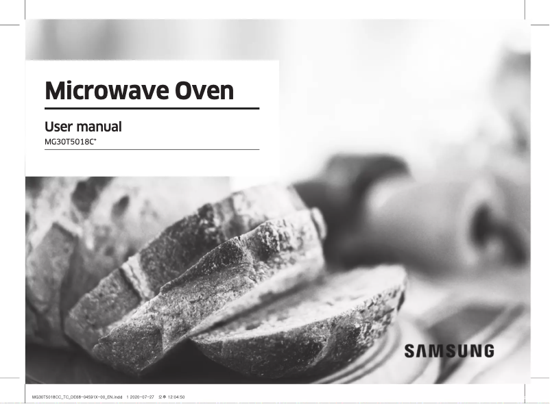 Page 1 of the manual User Manual Samsung MG30T5018CC