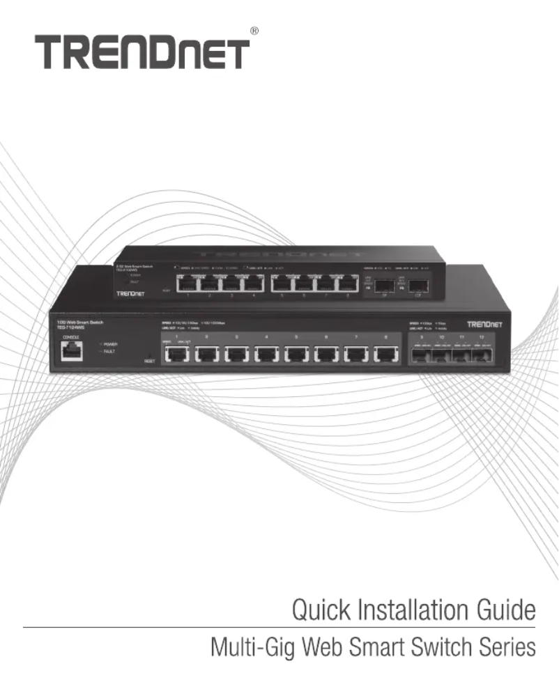 Page 1 of the manual User Manual TRENDnet TEG-7124WS