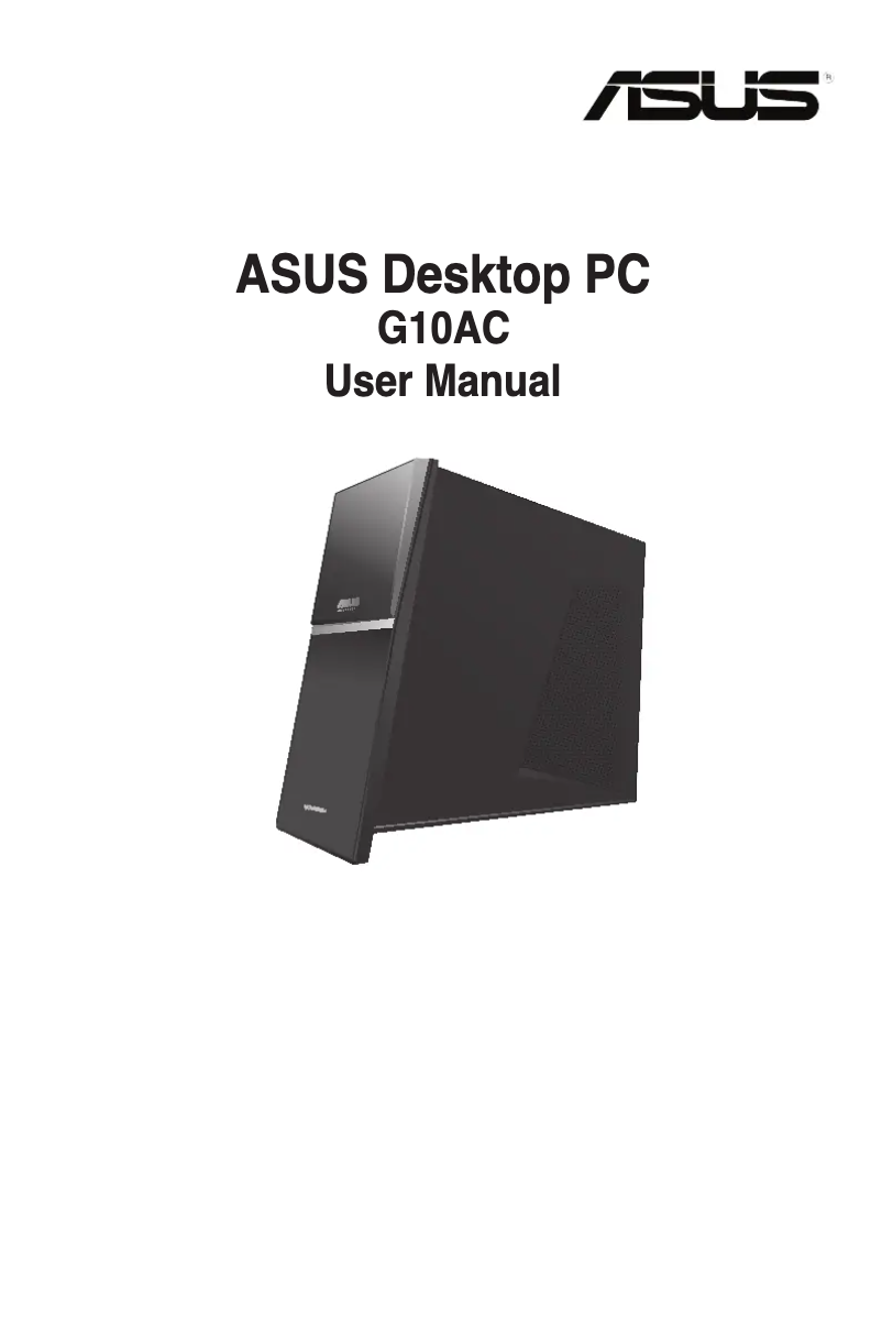Page 1 of the manual User Manual Asus G10AC