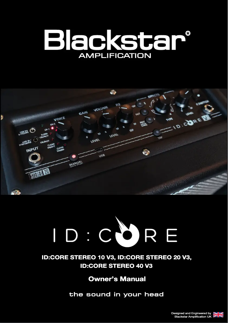 Page 1 of the manual User Manual Blackstar ID:Core V3 Stereo 40