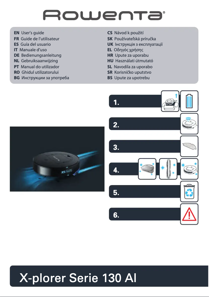 Page 1 of the manual User Manual Rowenta X-plorer Serie 130 AI