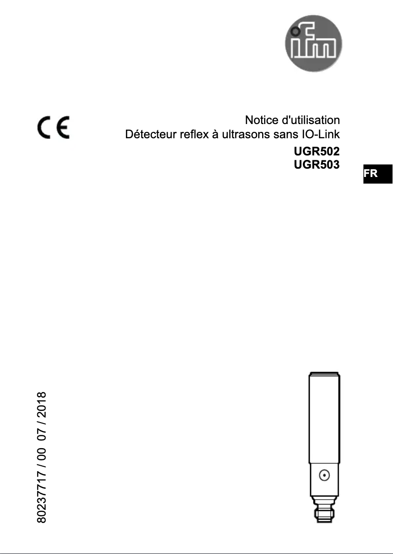 First page image of the manual for UGR502