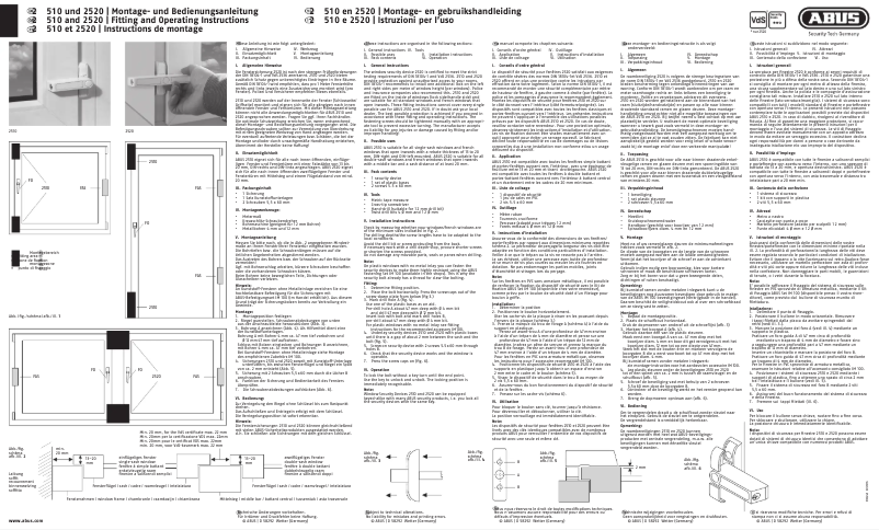 First page image of the manual for 2520