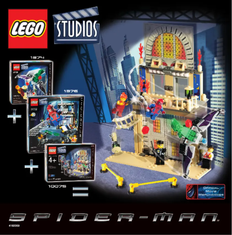 First page image of the manual for SPIDERMAN EXPANSION PACK