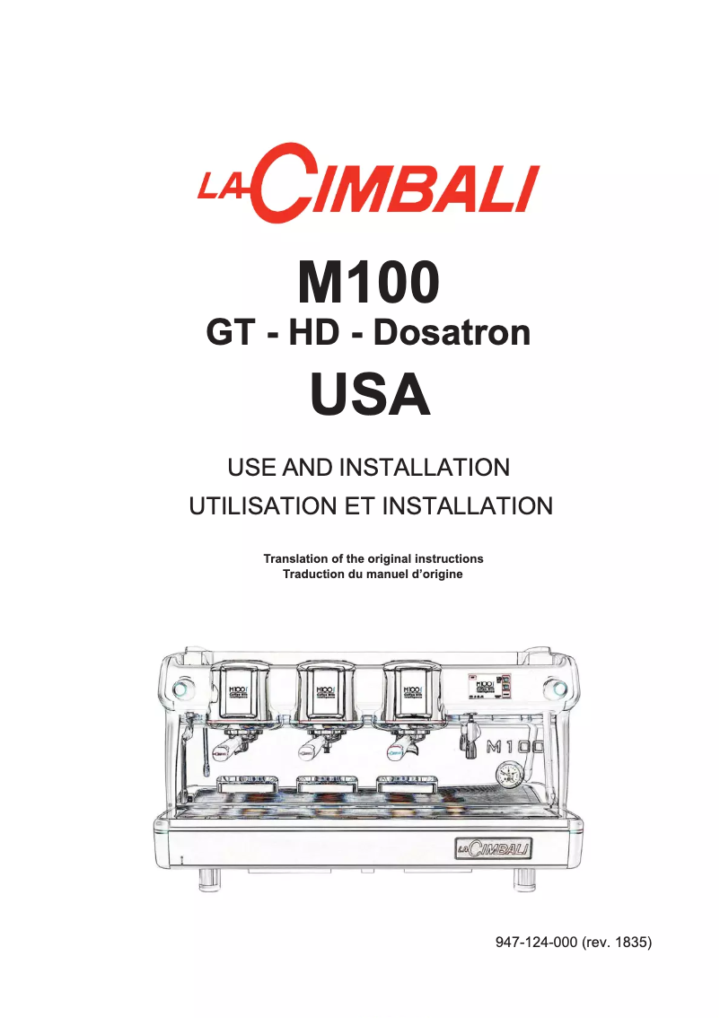 First page image of the manual for M100