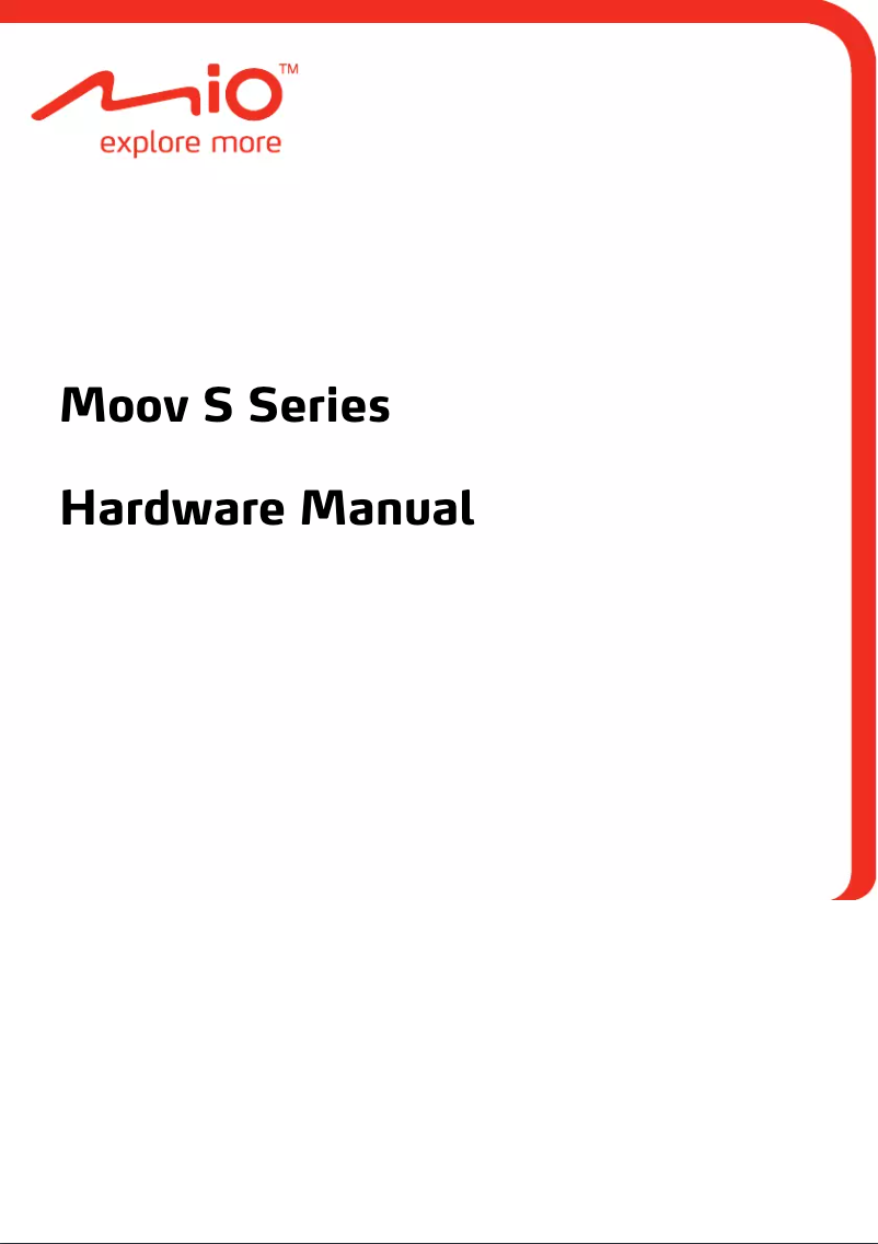 Page 1 of the manual User Manual Mio Moov S760