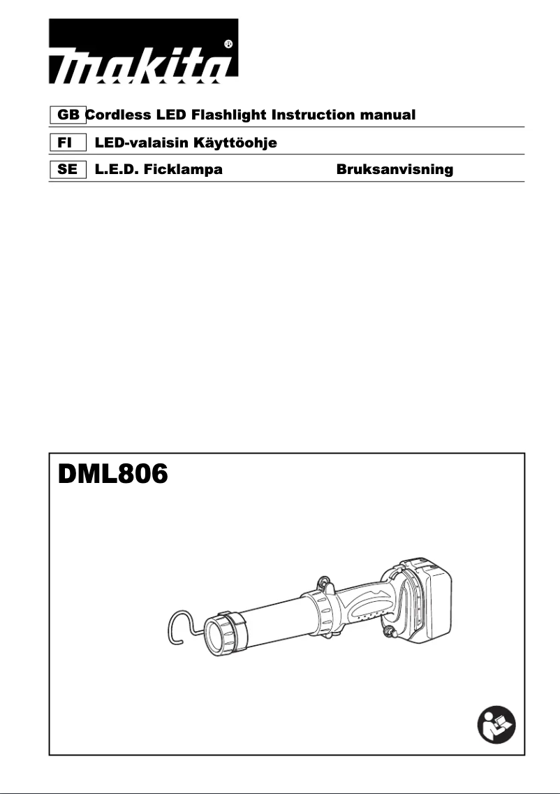First page image of the manual for DML806