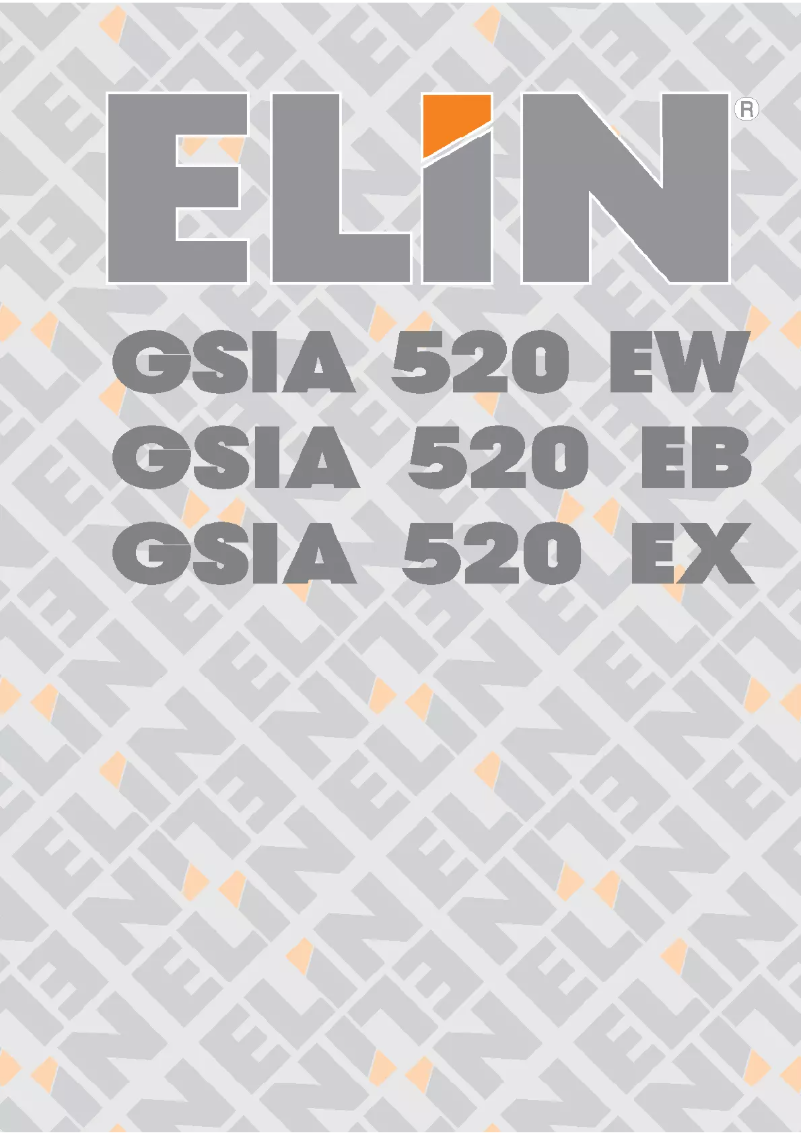 Page 1 of the manual User Manual ELIN GSIA520
