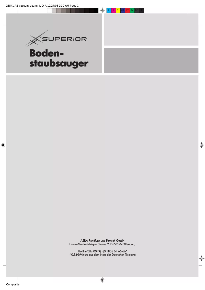 First page image of the manual for CH-850