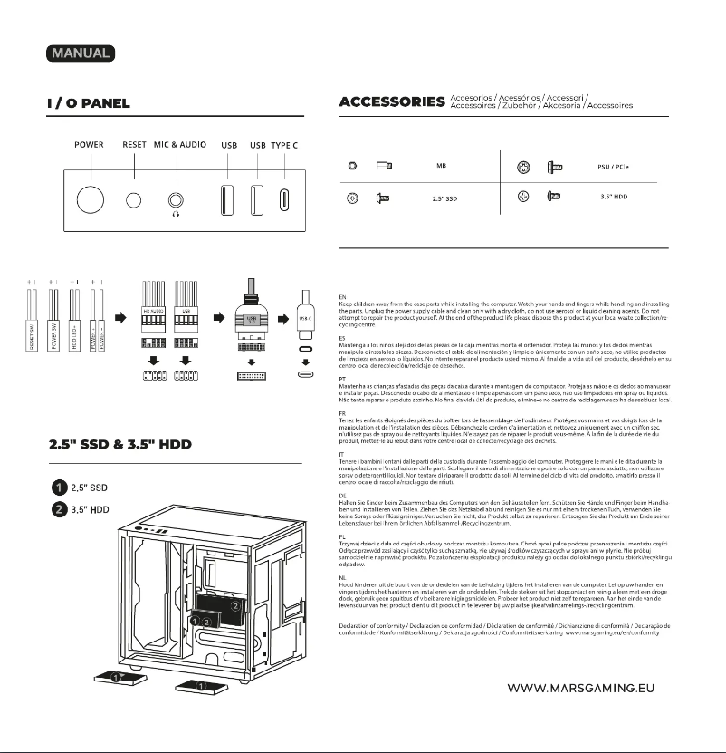First page image of the manual for MC-NOVAM