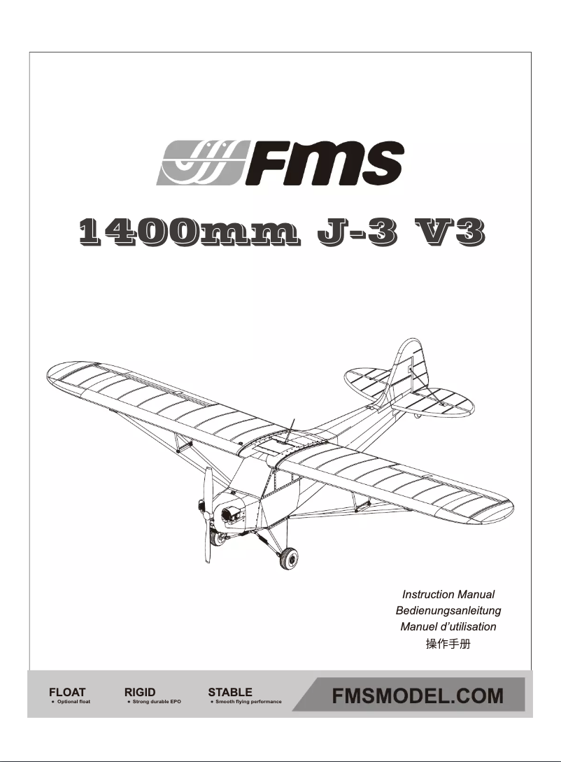 First page image of the manual for J-3 Cub V3