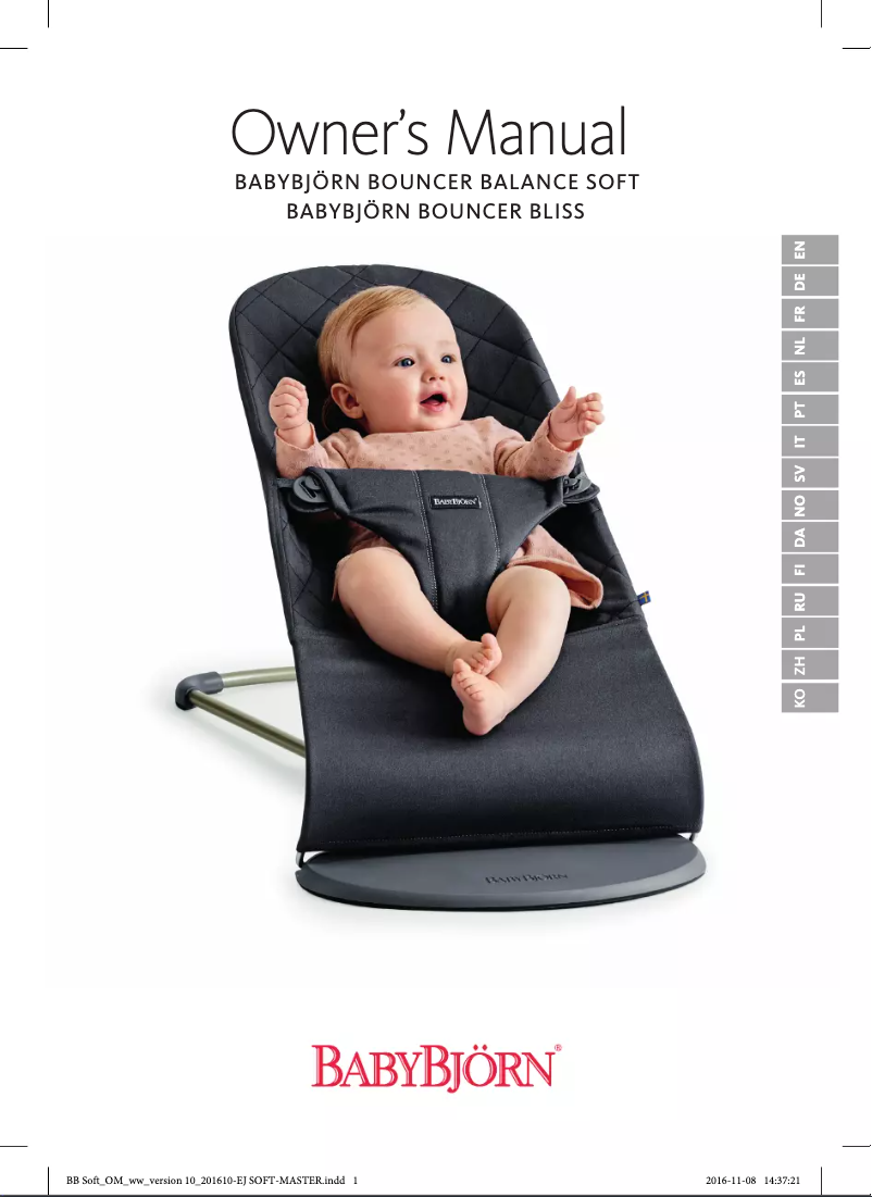 Page 1 of the manual User Manual BabyBjörn Balance Soft