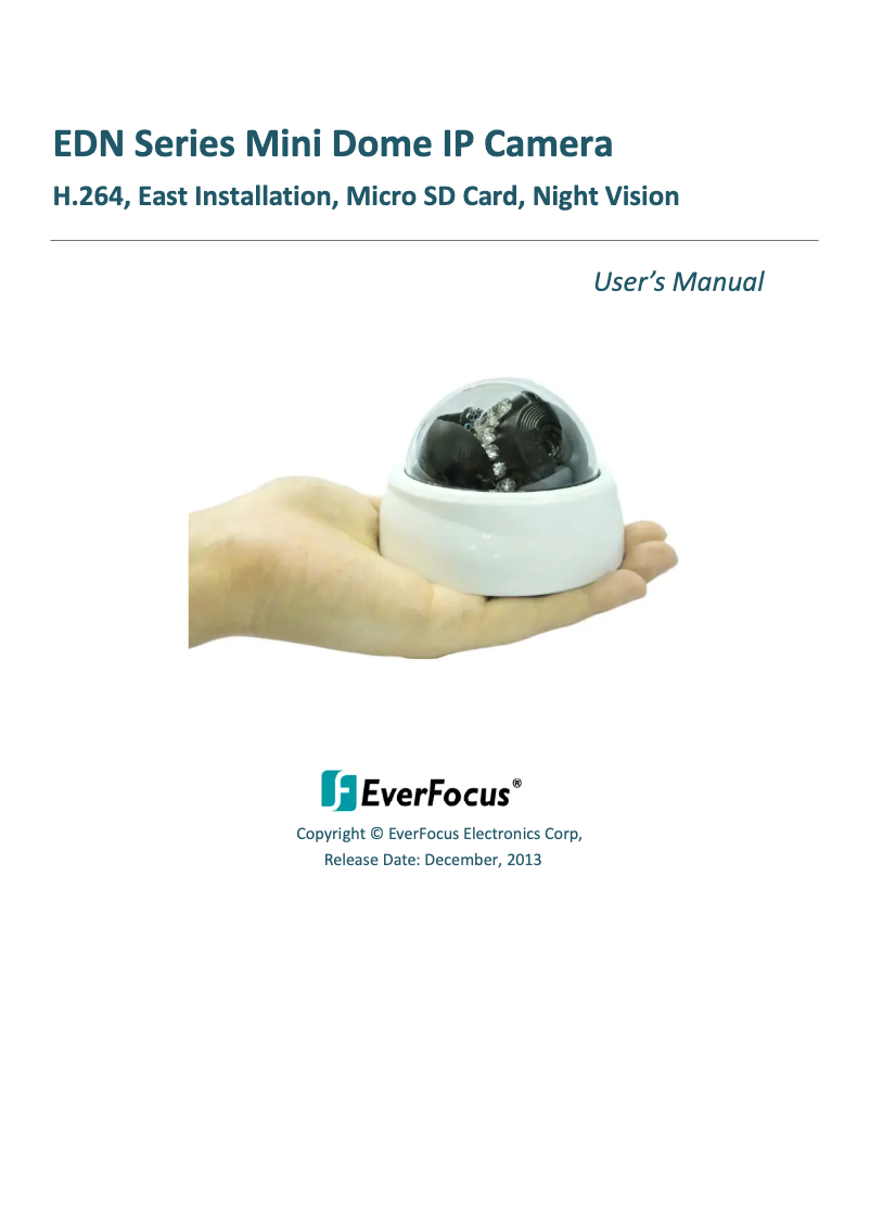 First page image of the manual for EDN2560