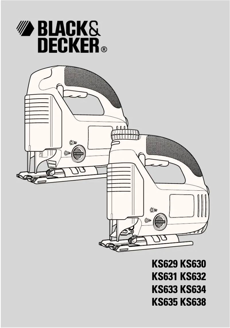 Page 1 of the manual User Manual Black & Decker KS634