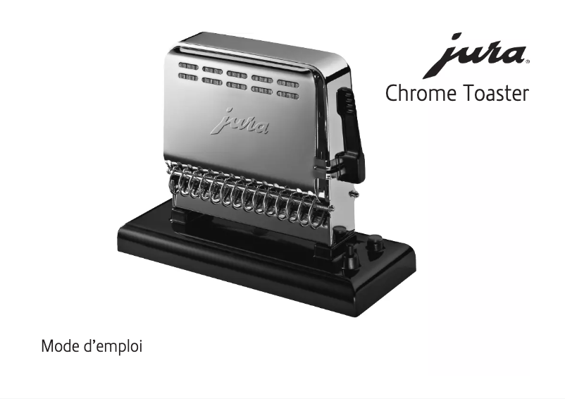 First page image of the manual for ChromeToaster 150