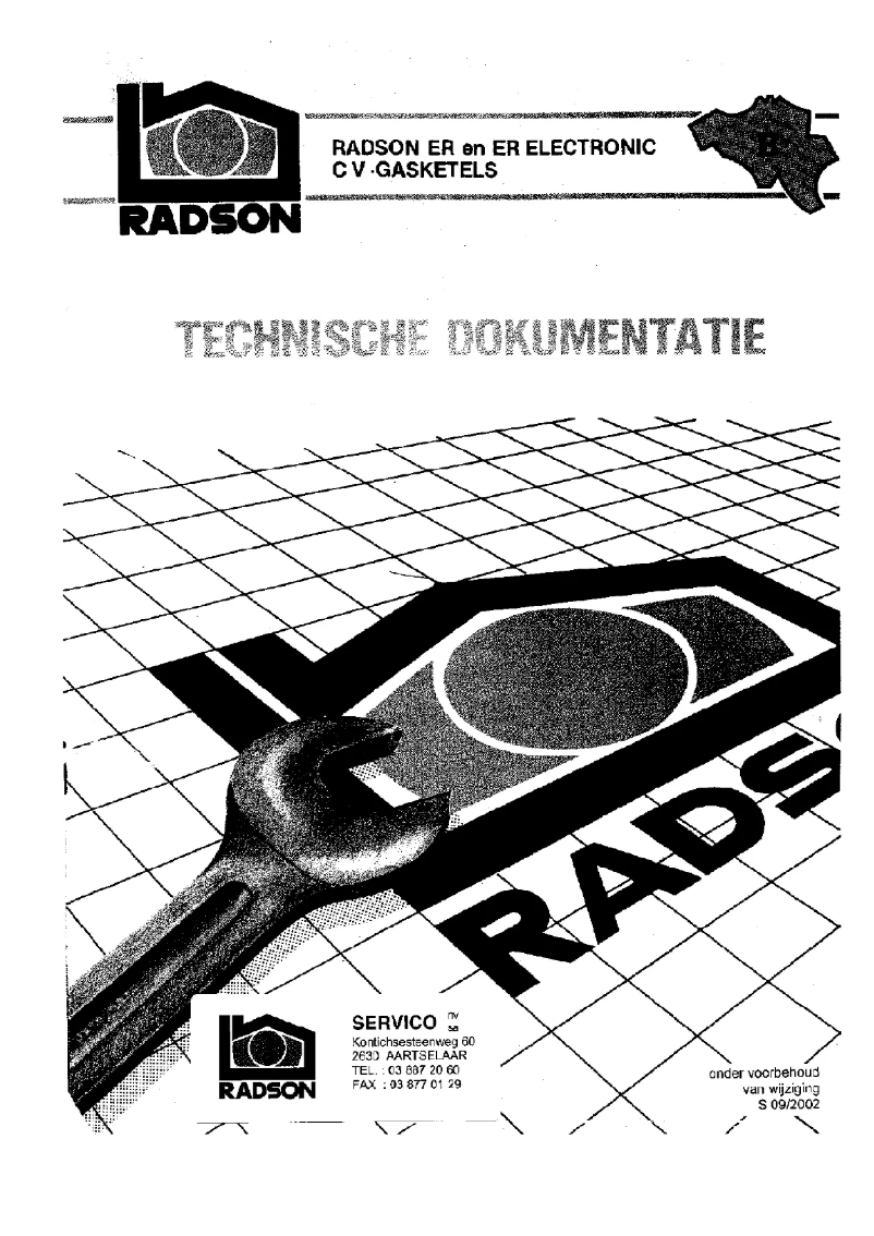 First page image of the manual for ER 318