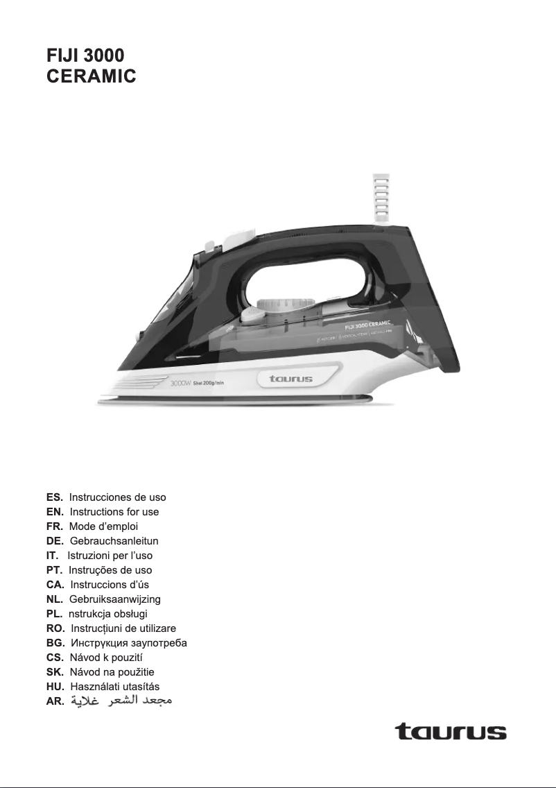 First page image of the manual for Fiji 3000 Ceramic